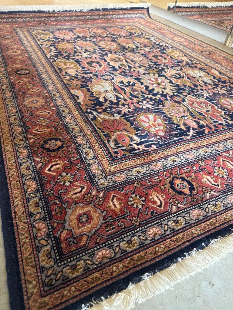 Isfahan (osta carpet) 100% scheerwol, Ophalen, Gebruikt, 100 tot 150 cm, Blauw