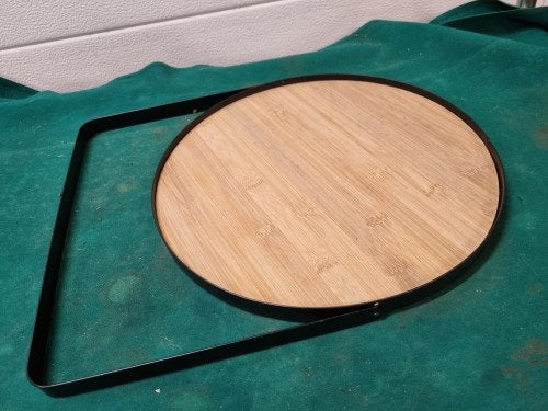 dienblad serveerplateau metaal hout, Ophalen of Verzenden, 'T Olde Gre-j, Info@toldegrej.nl, Endepoelstraat 20f Didam