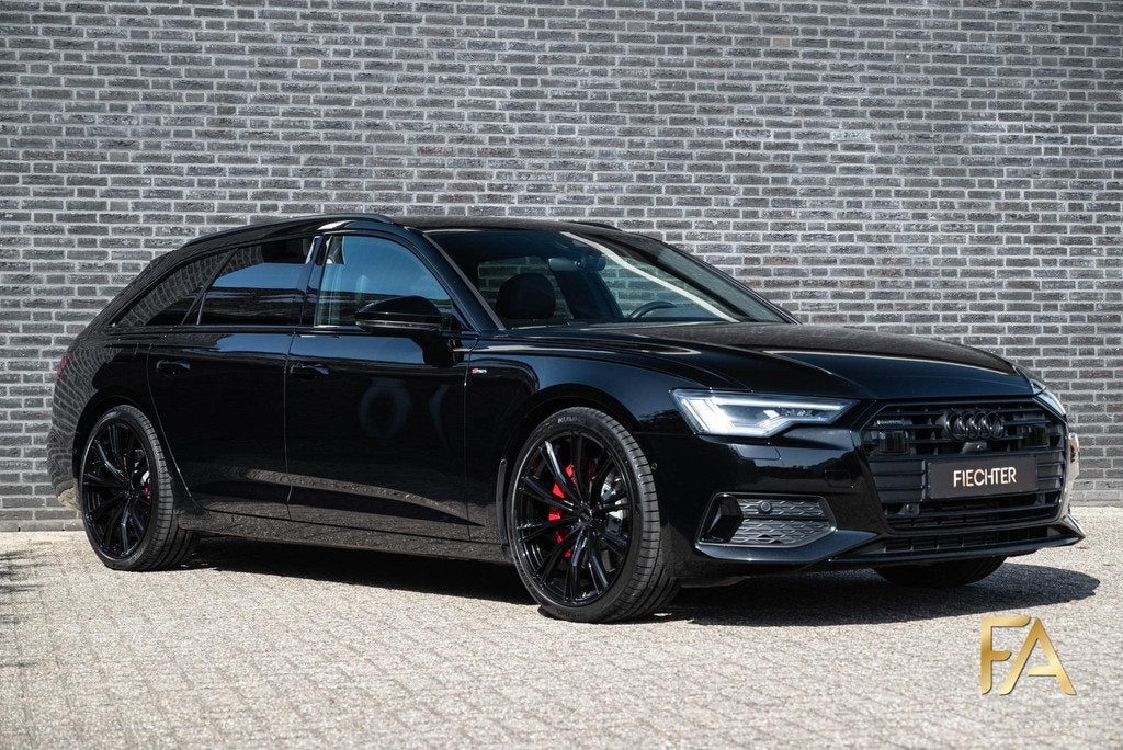 Audi A6 Avant 50 TFSI e quattro S Line Fullblack|21Inch|299P, Auto's, Audi, Automaat, Gebruikt, 4 cilinders, Plug-in hybride