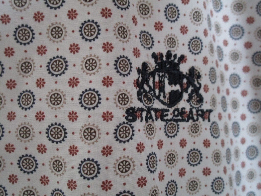 Nr.55: Overhemd van State of Art wit met print maat 3XL XXXL, Kleding | Heren, State of Art, Overhemd, Overige kleuren, Ophalen of Verzenden