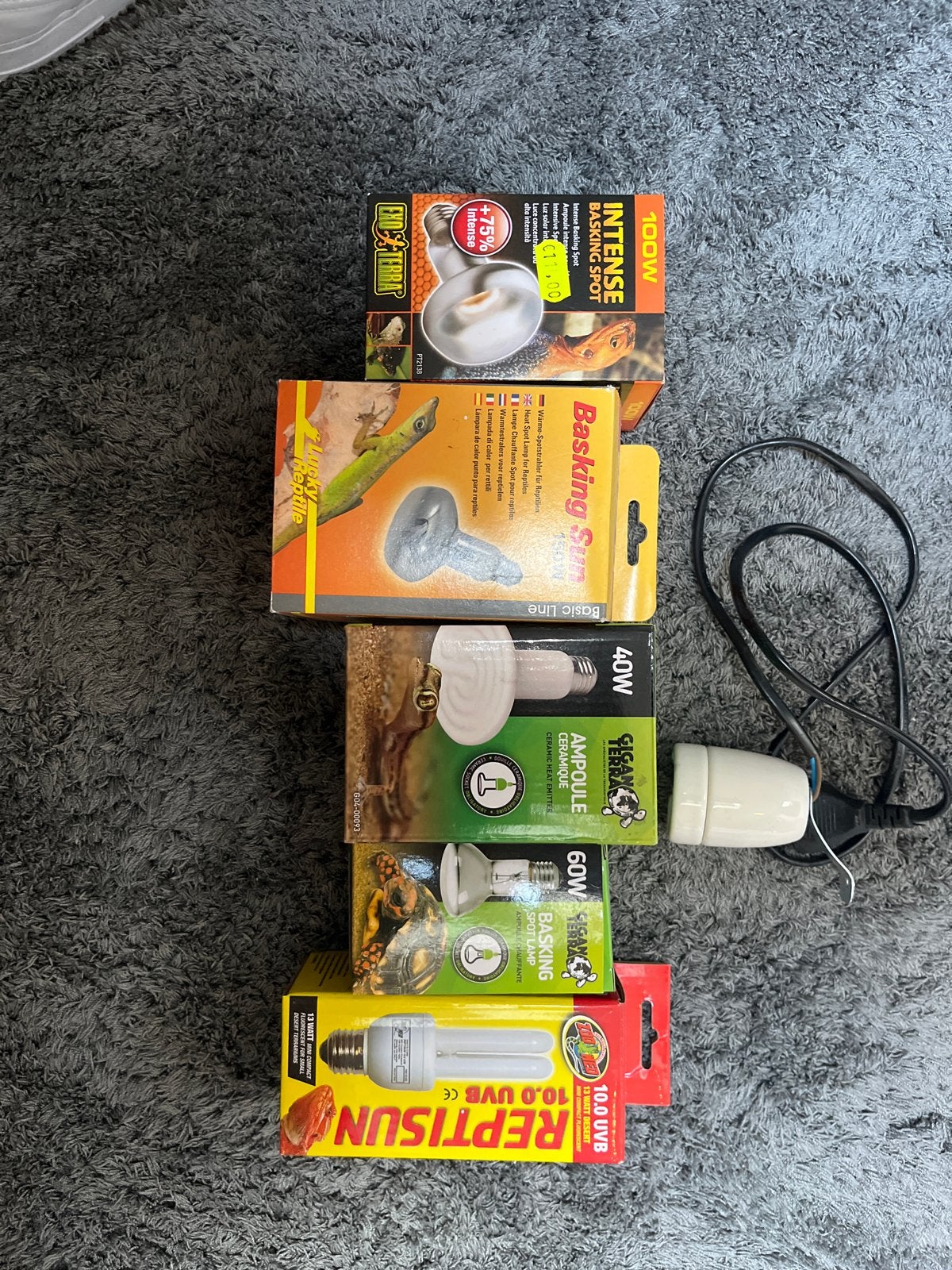 Verschillende lampen voor reptielen, Dieren en Toebehoren, Ophalen of Verzenden