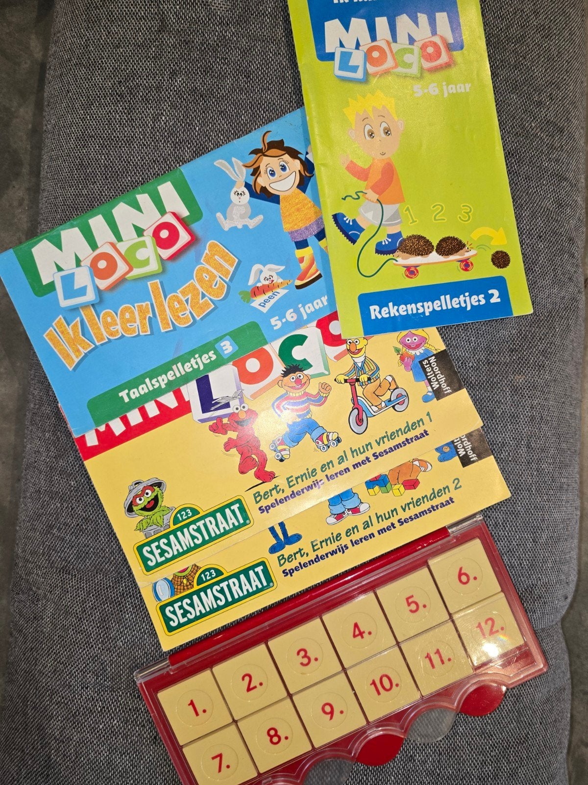 Mini Loco en Sesamstraat educatieve spellen set, Kinderen en Baby's, Ophalen of Verzenden, Zo goed als nieuw, Overige typen
