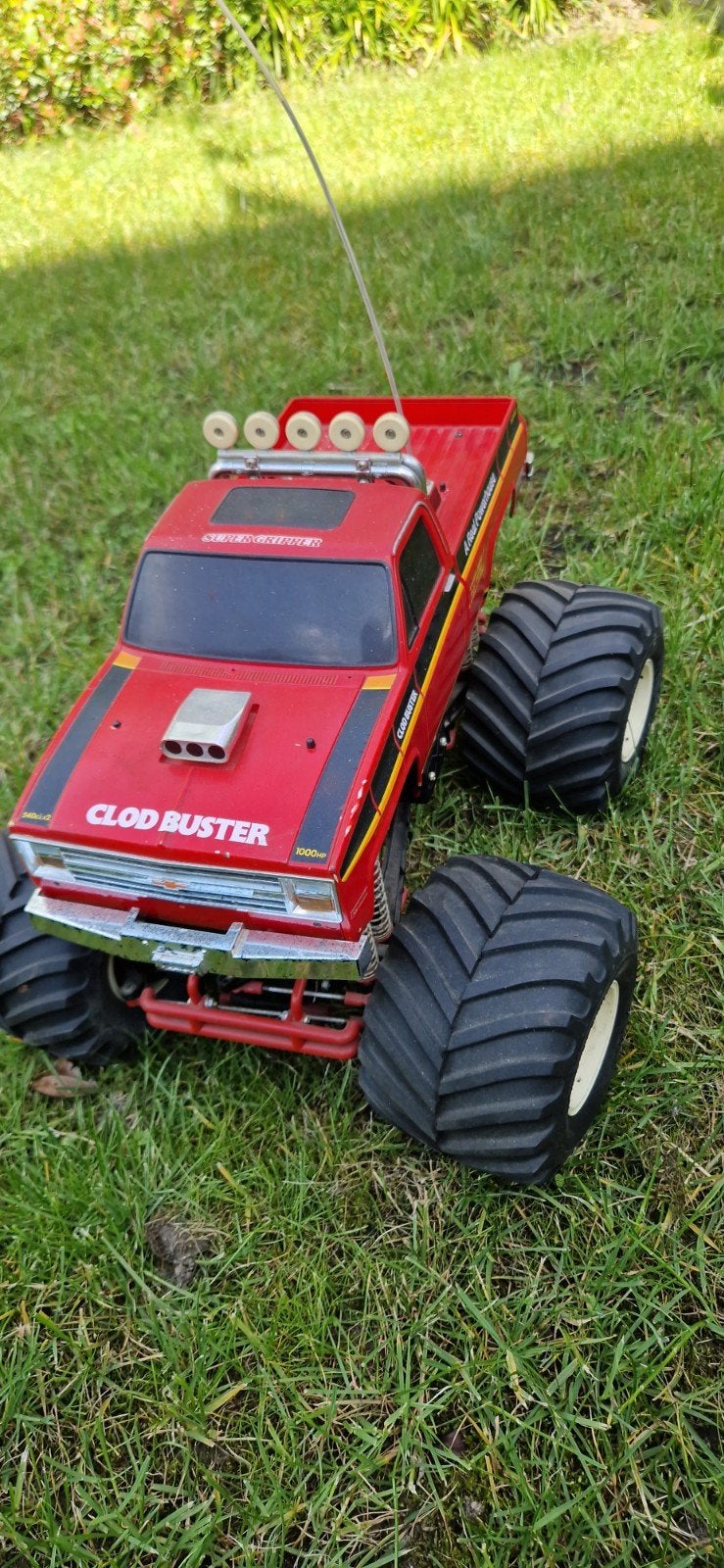 Tamiya Chevrolet Clod Buster RC Monster Truck #58065, Gebruikt, Auto offroad, Overige schalen, Ophalen