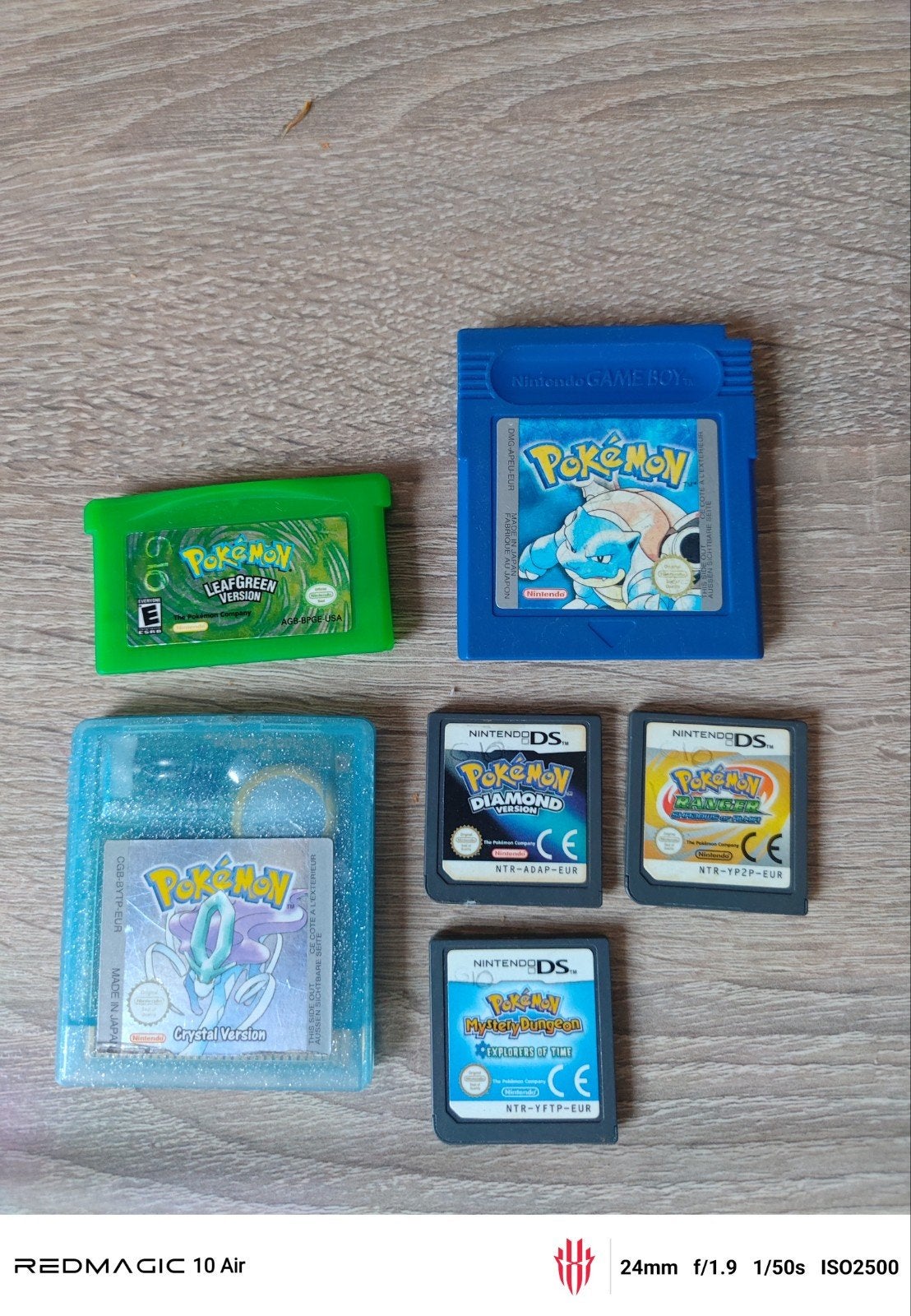 Pokémon Game Boy & DS games - LeafGreen, Crystal, Diamond, Spelcomputers en Games, Games | Nintendo Game Boy, Gebruikt, 1 speler
