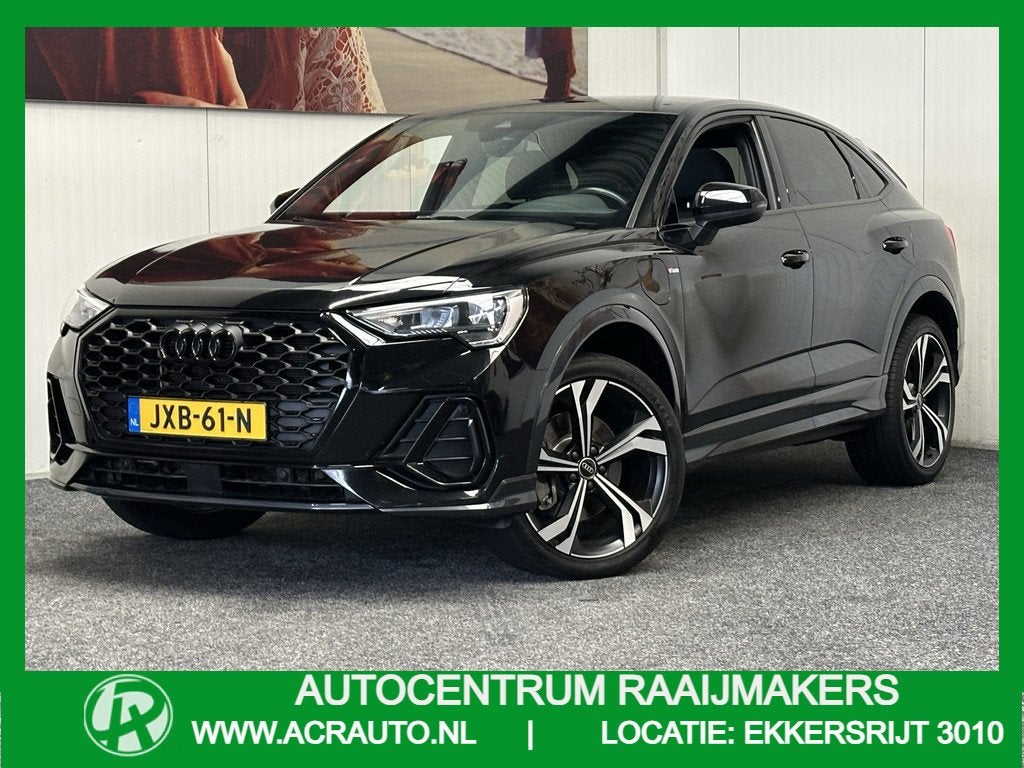 Audi Q3 Sportback 45 TFSI E S EDITION NAVIGATIE CRUISE CONTR, Gebruikt, Zwart, Zwart, Hybride Elektrisch/Benzine