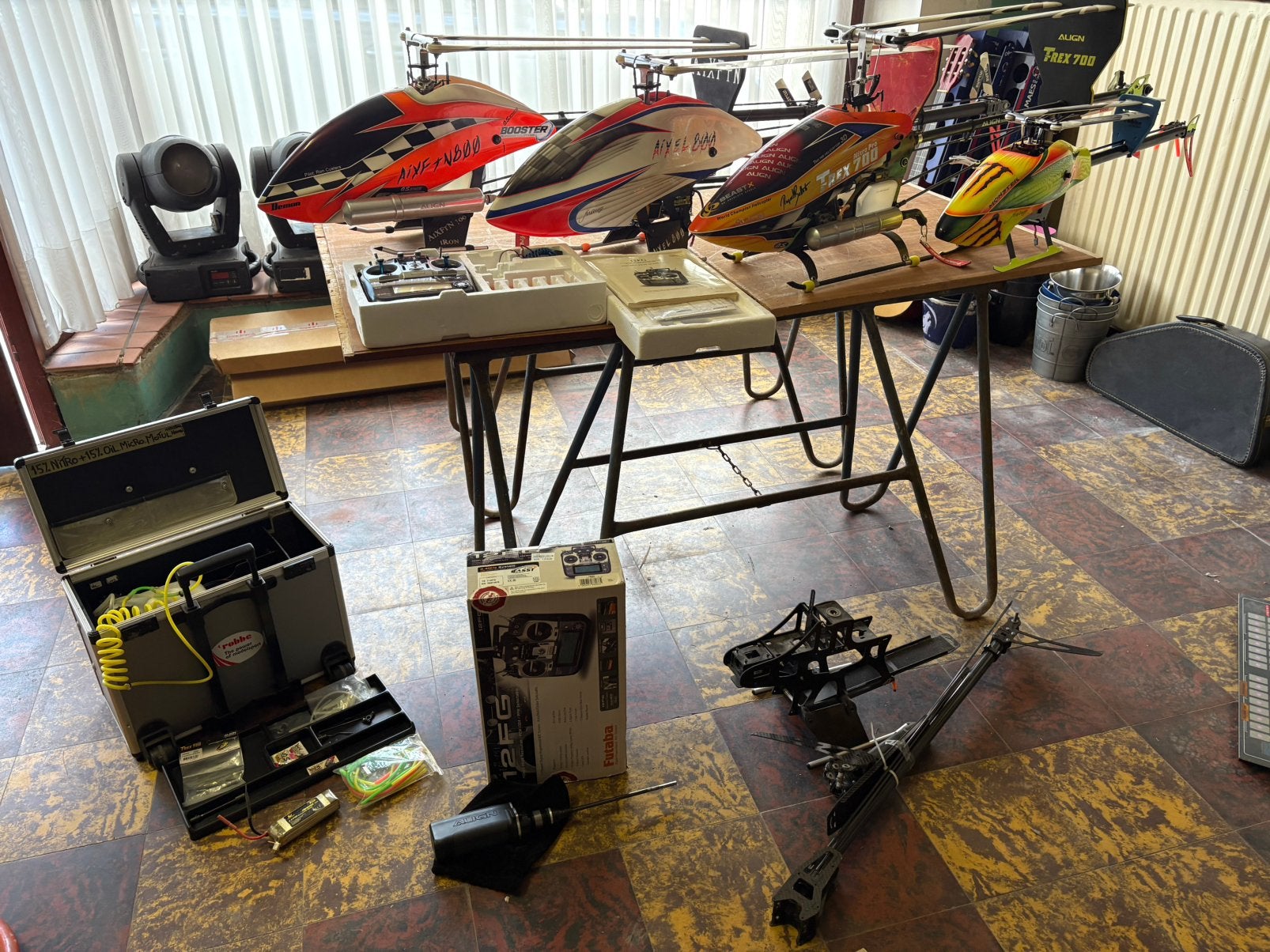 RC Helikopters Nitro Pro 700 en meer - Complete Set, Ophalen of Verzenden, Gebruikt, Nitro, Helikopter
