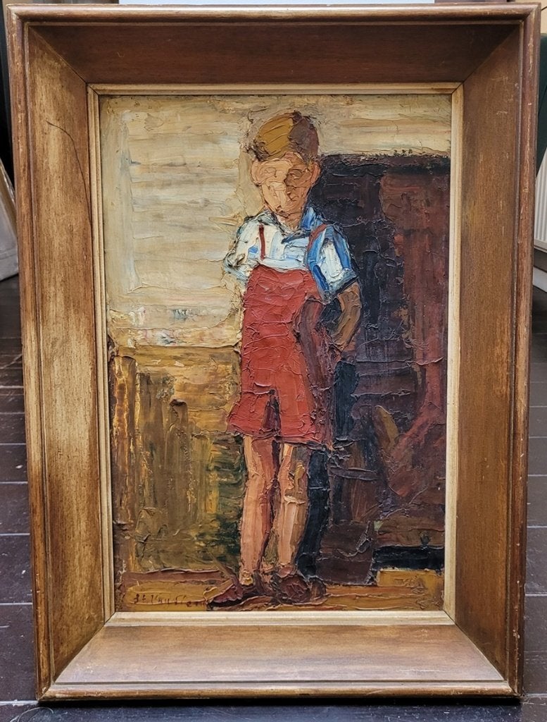 Staf VAN ELZEN, portret van Sus, Antiek en Kunst, Kunst | Schilderijen | Klassiek, Doek, Portret of Personen, Expressionistisch