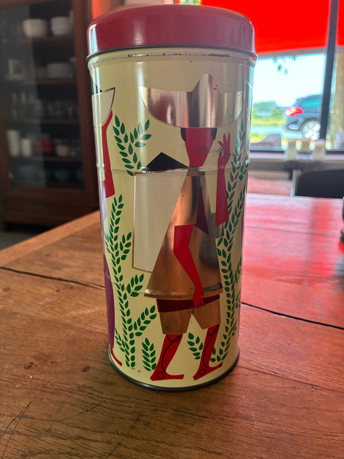 Zeldzaam Vintage Albert Heijn koffiebus met lavalift sleutel, Ophalen of Verzenden, Gebruikt, Koffie, Overige merken