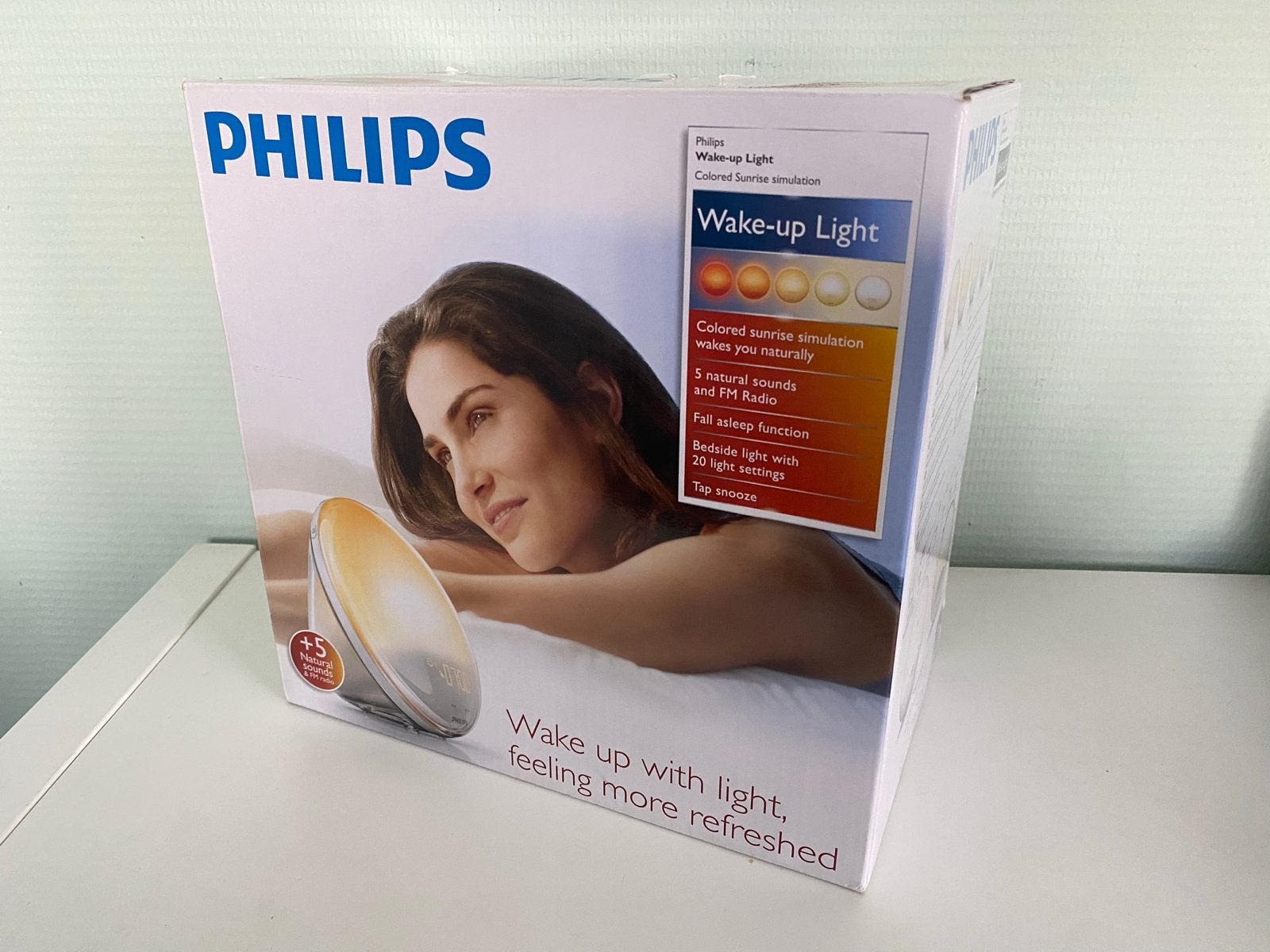 Philips Wake-up Light HF3520 wekker  zonsopgangsimulatie, Witgoed en Apparatuur, Ophalen of Verzenden, Nieuw, Digitaal