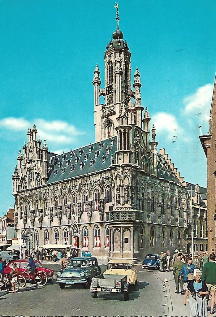 Middelburg- -Stadhuis., Verzenden, 1960 tot 1980, Gelopen, Zeeland