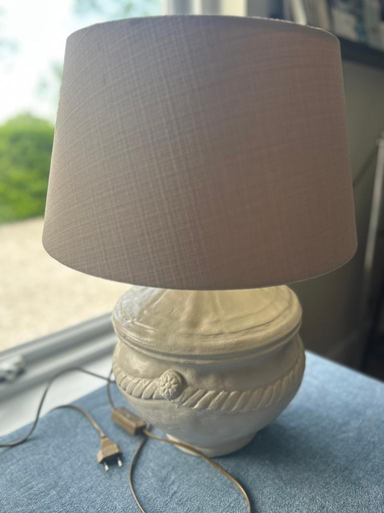 Lampenvoet landelijk brocante, Huis en Inrichting, Lampen | Tafellampen, Ophalen, Zo goed als nieuw, Minder dan 50 cm