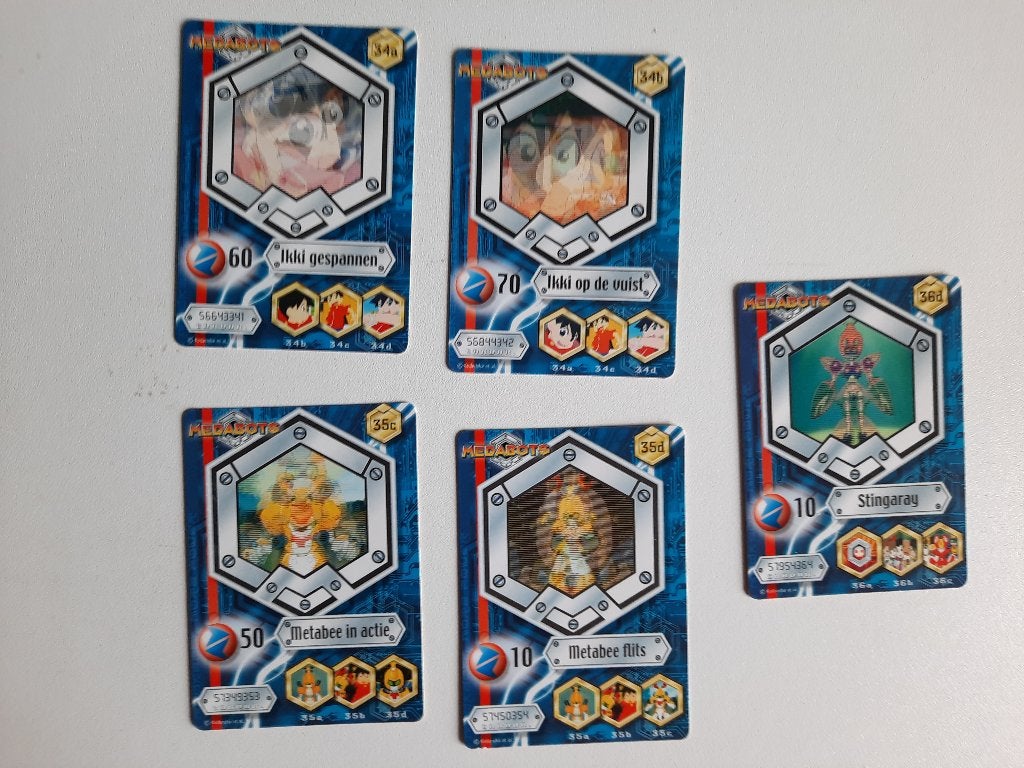 5 Megabots Fox TV Cards, Ophalen of Verzenden