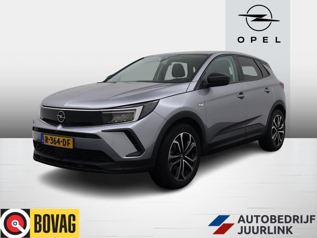 Opel Grandland 1.2T 130pk Aut. Nieuw Model Elegance Trekhaak, Auto's, Opel, Gebruikt, Euro 6, 1199 cc, Leder en Stof