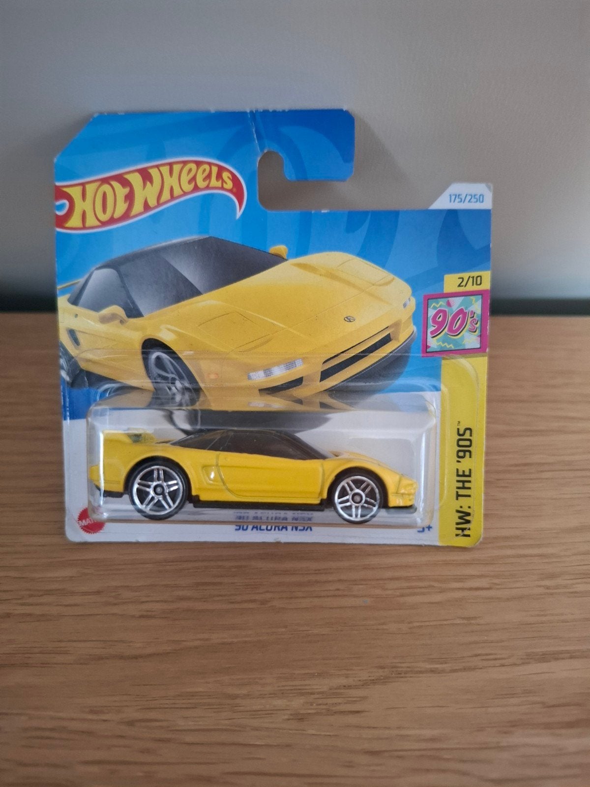 Hot Wheels '90s Acura NSX Geel - Nieuw in verpakking, Ophalen of Verzenden, Nieuw