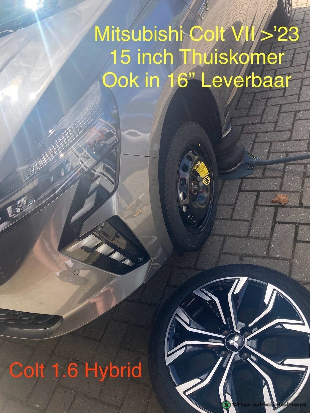 Reservewiel Thuiskomer Mitsubishi Spacestar Colt Grandis ASX, Gebruikt, -www.reservewiel.com, -, Banden en Velgen