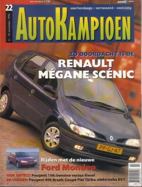 Autokampioen 22 1996 : Coupe Fiat 2.0 20V Turbo - DeSoto, Ophalen of Verzenden, Gelezen, Algemeen