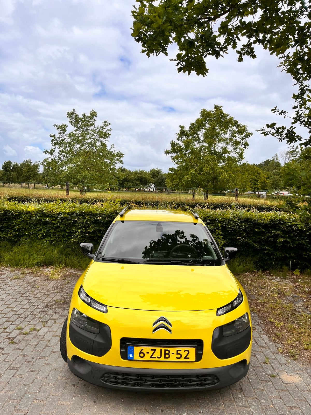 Citroën C4 Cactus 1.2 VTI 82 2015 Geel, Auto's, Voorwielaandrijving, Euro 5, Stof, 1199 cc