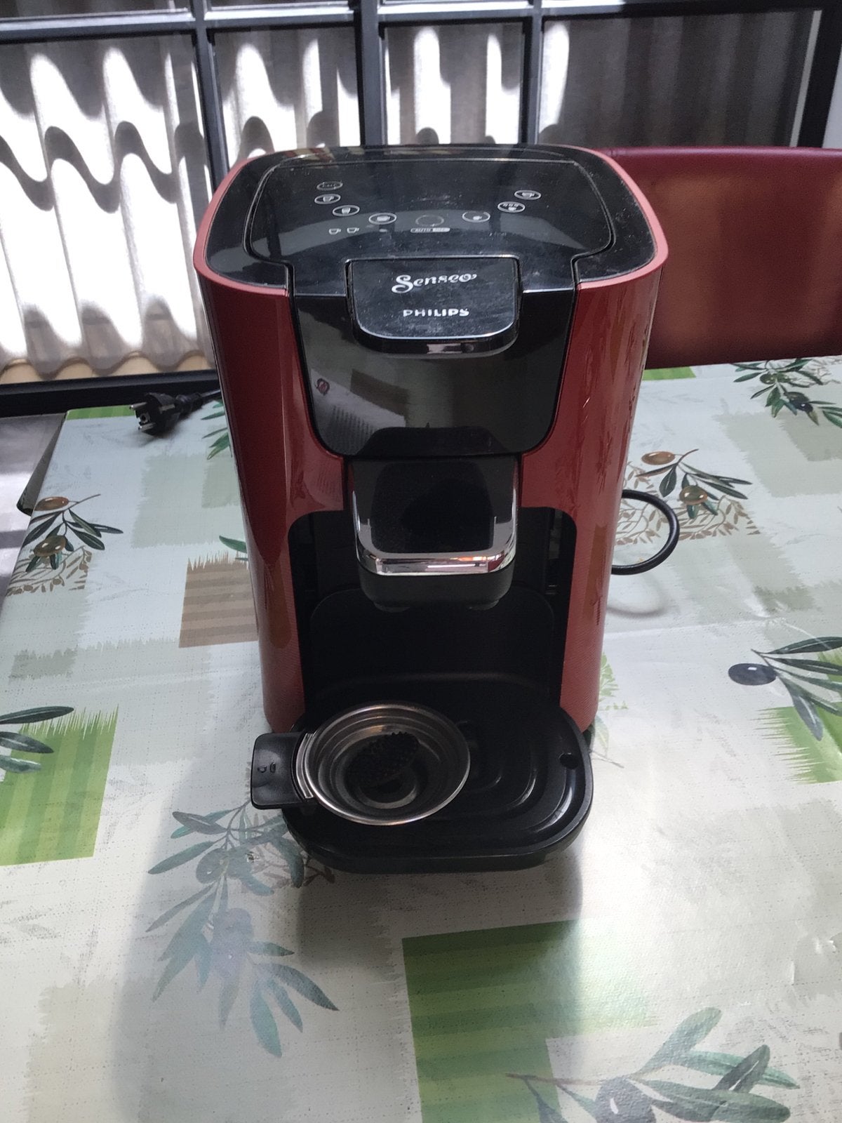 Senseo Philips Koffiezetapparaat - Rood, Koffiepads en cups, Gebruikt, Koffiemachine, Ophalen of Verzenden