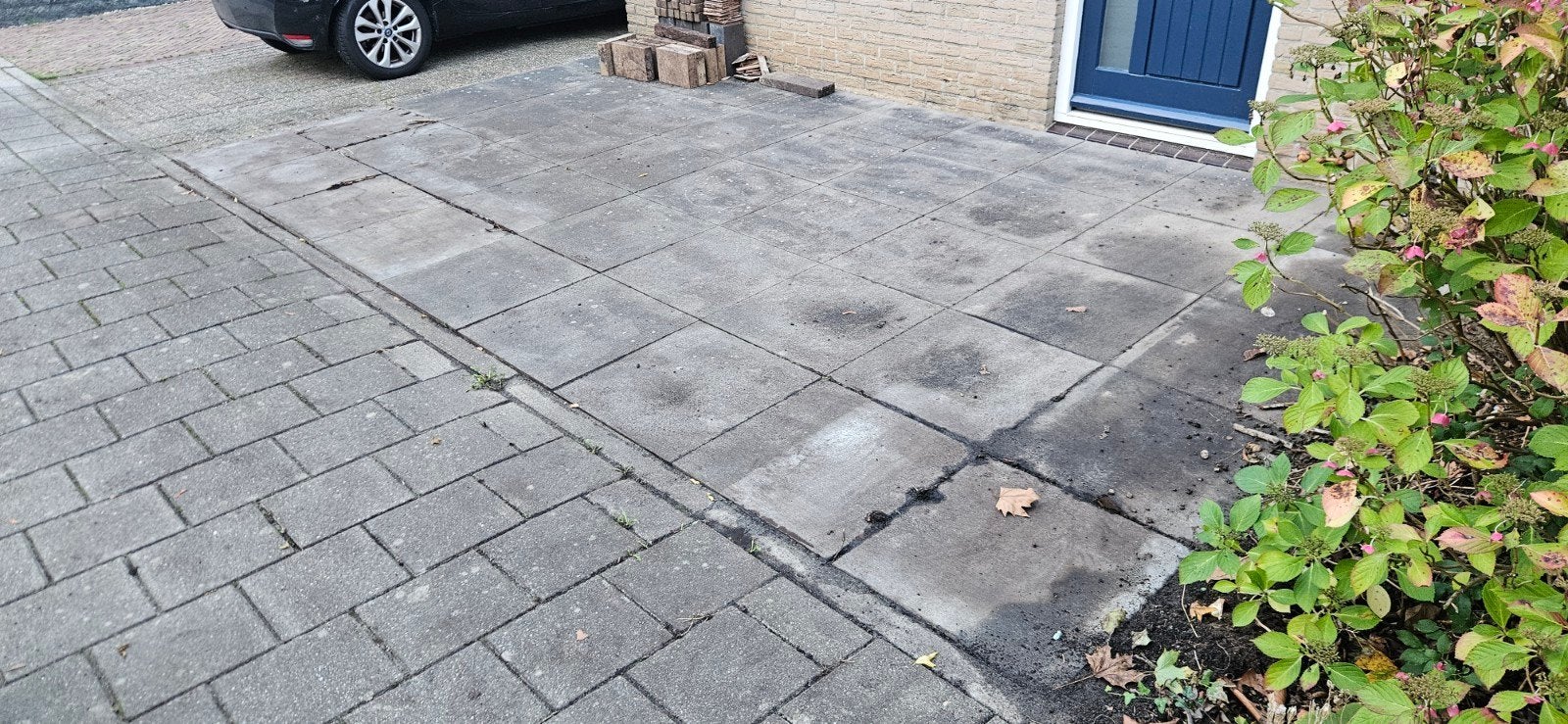 betontegels grijs, 60x60x5 cm, Tuin en Terras, Ophalen, Gebruikt, 10 m² of meer, Beton
