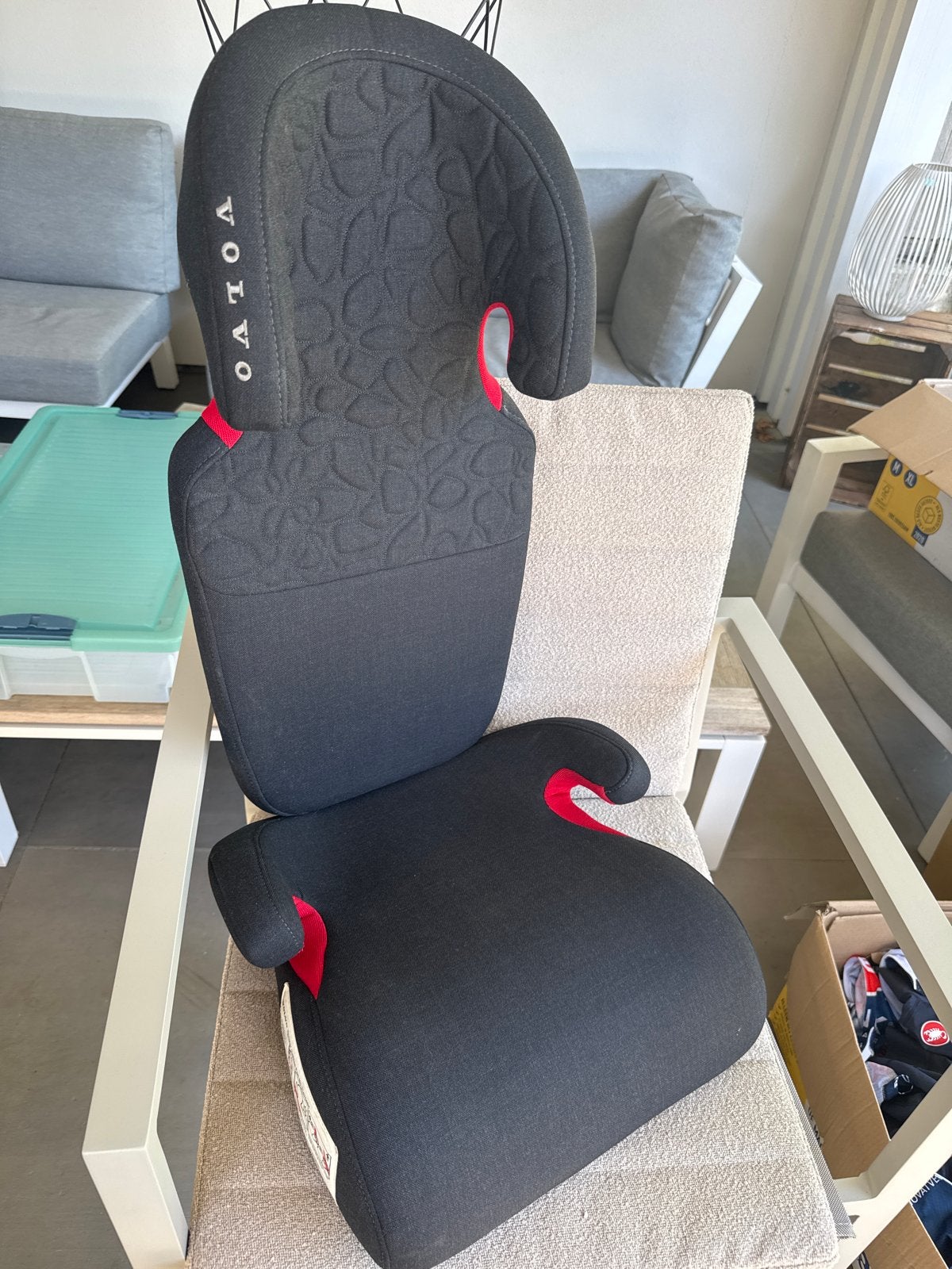 Volvo zitverhoger smal model met rugleuning, Kinderen en Baby's, Autostoeltjes, Autogordel, 15 t/m 36 kg, Afneembare rugleuning