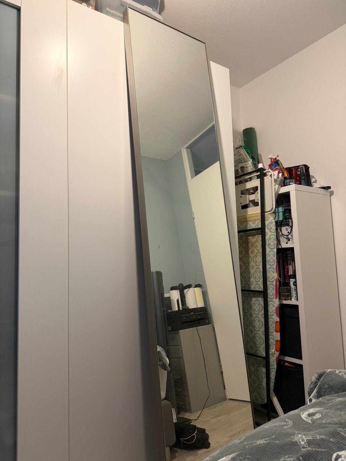 Professionele winkelspiegel | RVS | zware kwaliteit | 225 cm, Ophalen, Minder dan 50 cm, 200 cm of meer, Zo goed als nieuw