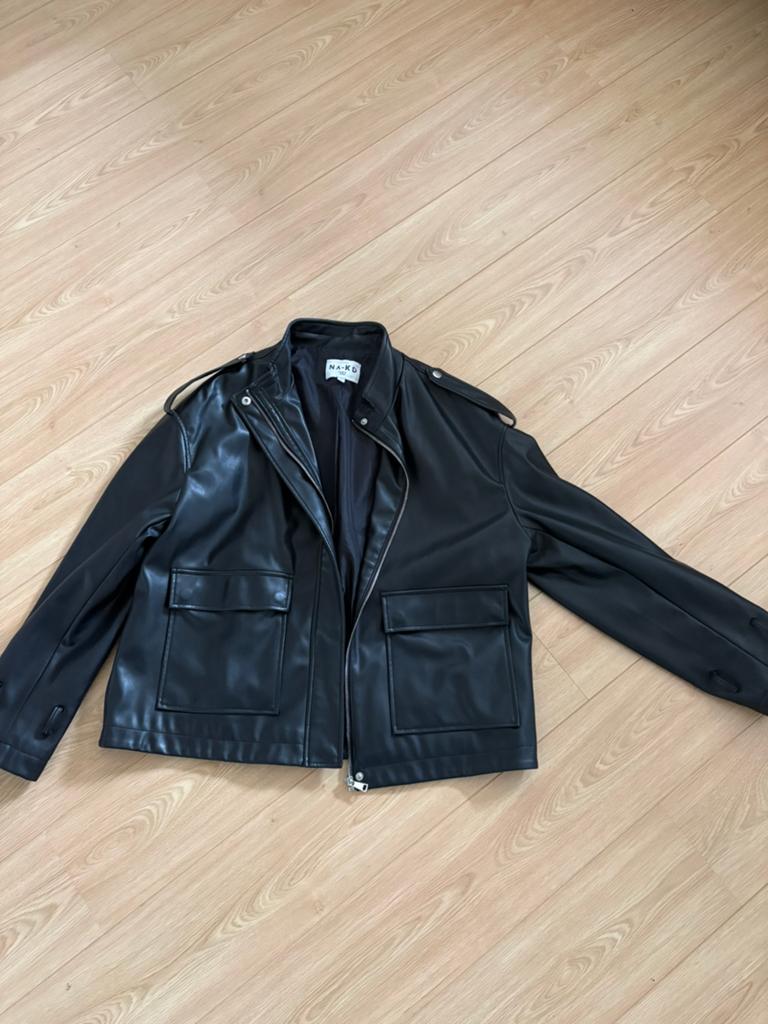 Immitatie leren jas, Kleding | Dames, Ophalen of Verzenden, Nieuw, Maat 38/40 (M), Zwart