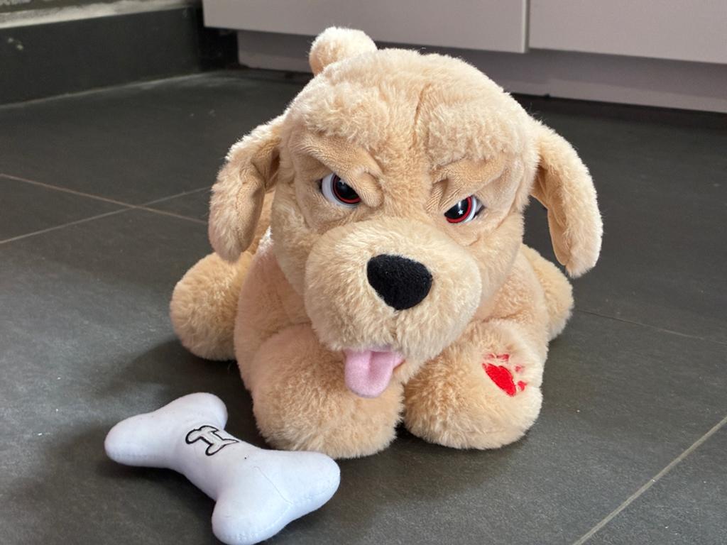 Knuffel | Interactieve hond die blaft, Ophalen of Verzenden, Gebruikt, Hond, Met geluid