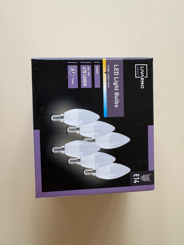 Doosje met 6 Led lampjes (E14), Led-lamp, Minder dan 30 watt, E14 (klein), Ophalen of Verzenden