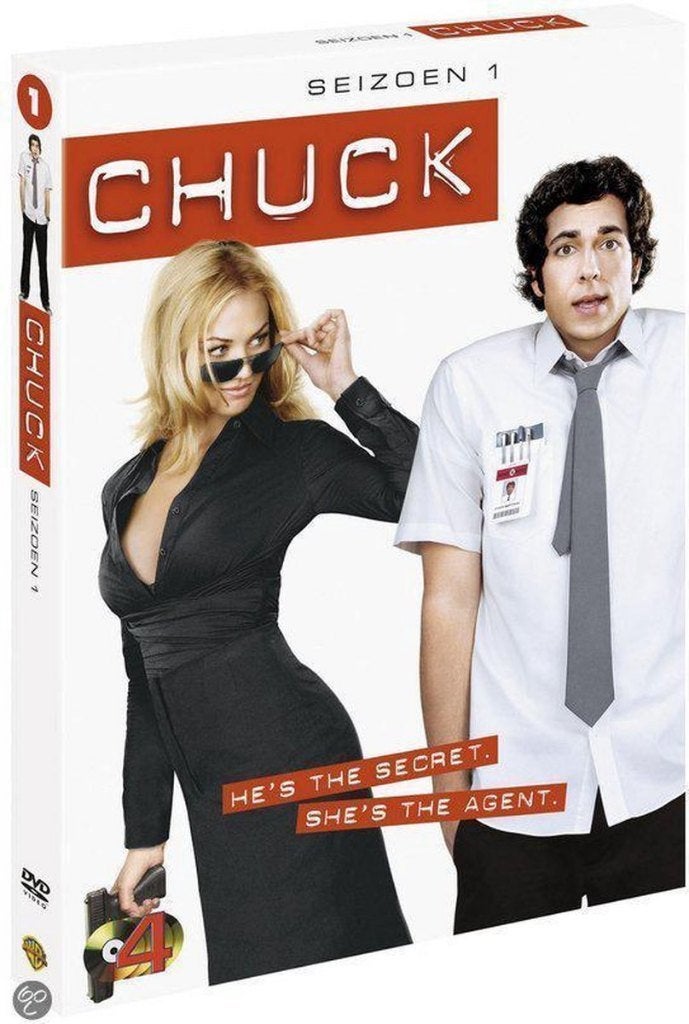 4X DVD CHUCK EERSTE SEIZOEN sexy, Cd's en Dvd's, Dvd's | Tv en Series, Alle leeftijden, Verzenden, Zo goed als nieuw, Komedie
