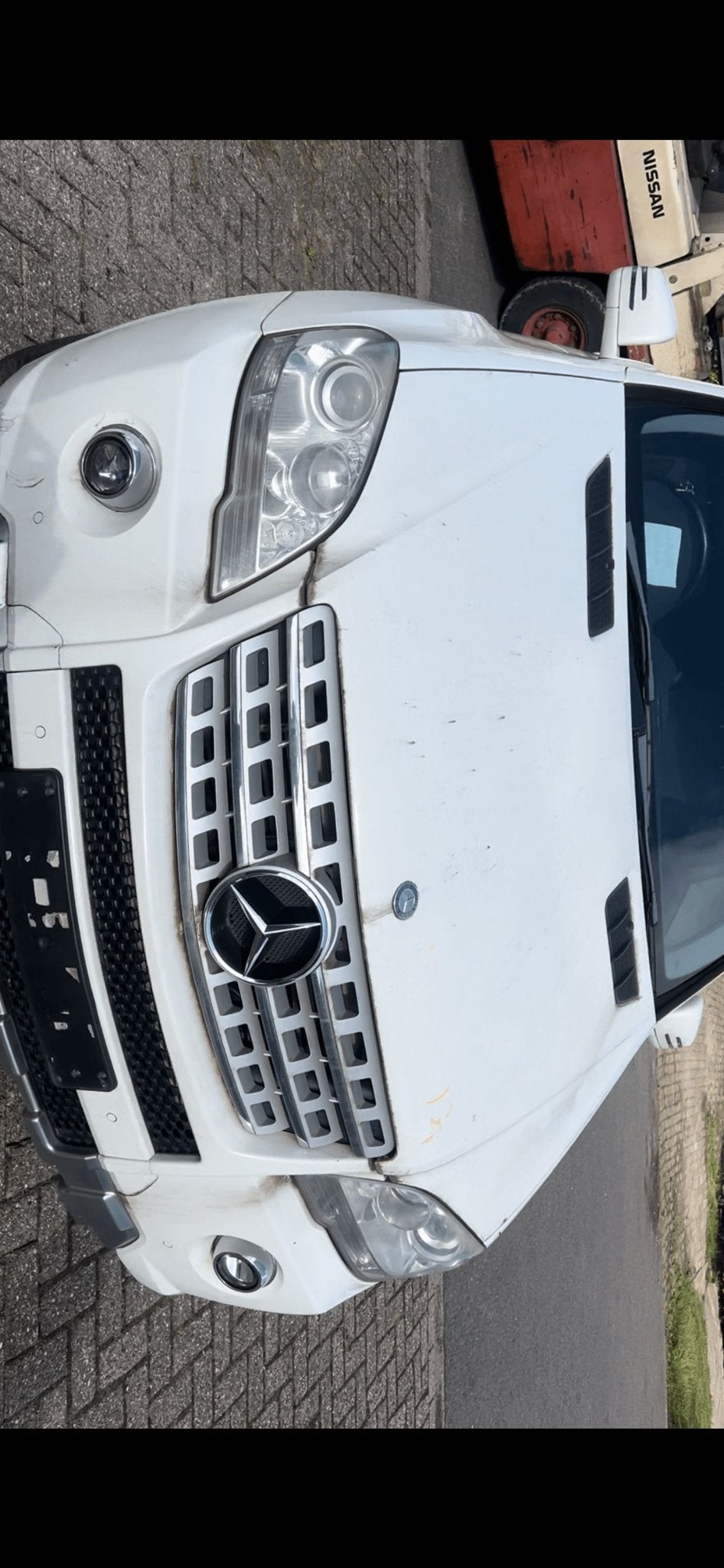 Voorkop compleet ML164 facelift AMG MERCEDES Calcietwit - un, Ophalen, Gebruikt, -, Voor