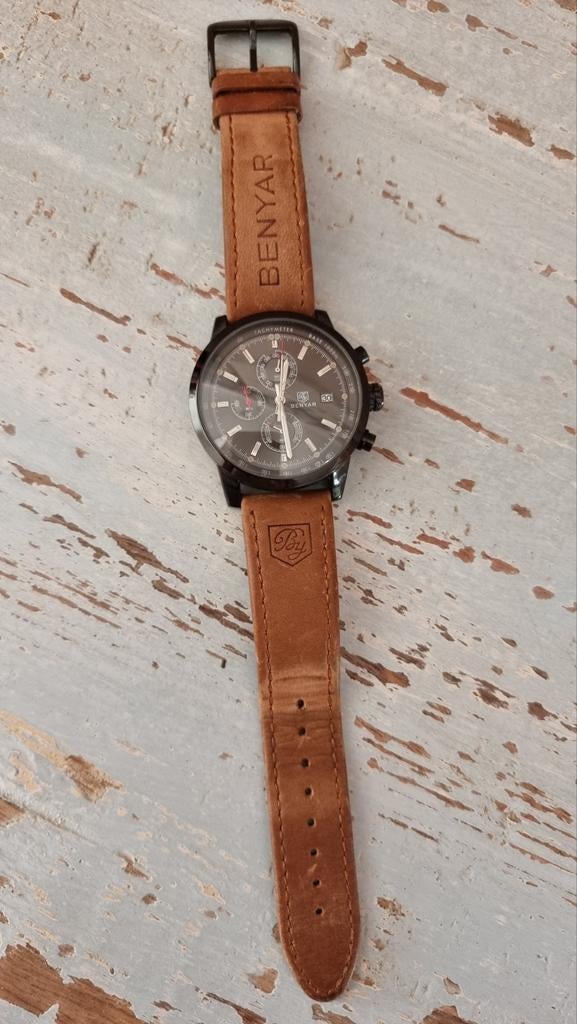ZGAN 3x Gedragen BENYARD HERENHORLOGE -INFO ZIE ADVERTENTIE, Sieraden, Tassen en Uiterlijk, Horloges | Heren, Zo goed als nieuw