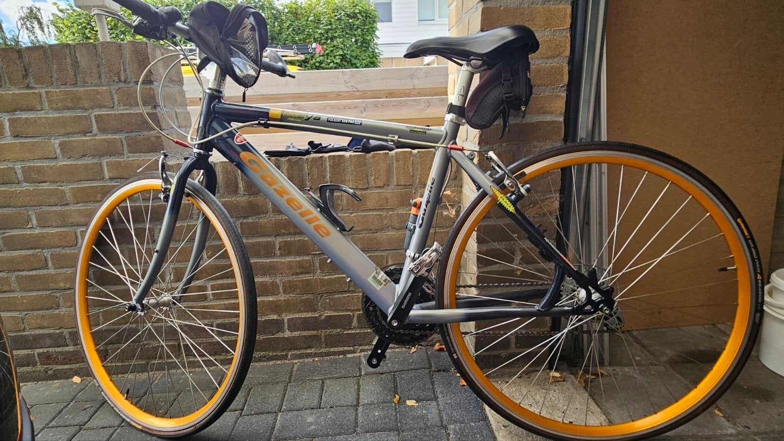 Gazelle fiets met 27 versnellingen en 28 inch wielen, Ophalen, 28 inch, Gebruikt, Velgrem