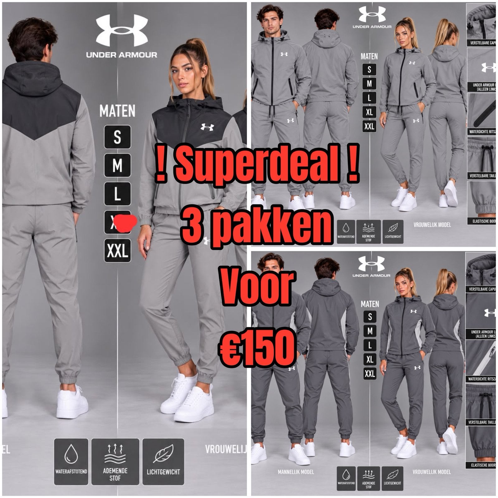 Under Armour Trainingspak - Waterafstotend & Ademend, Ophalen of Verzenden, Nieuw