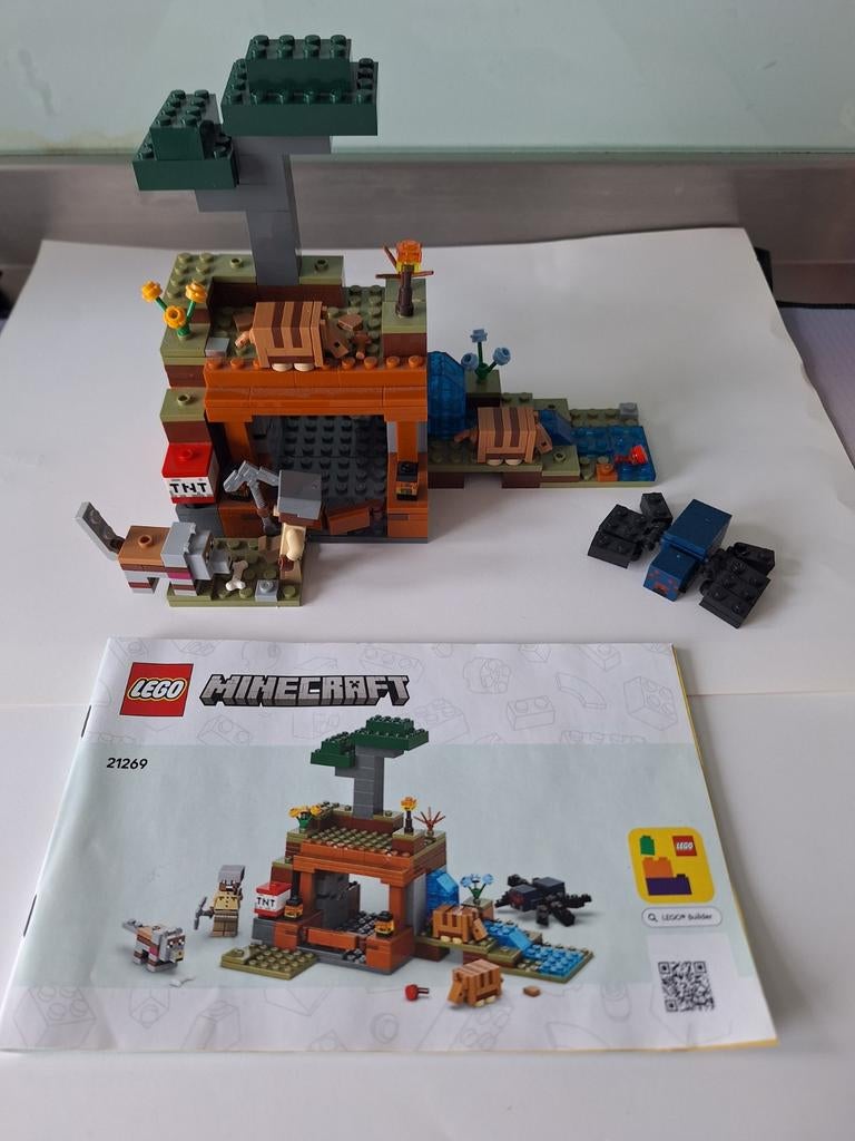Lego minecraft 21269 de gordeldieren bij de Mijn, Ophalen of Verzenden, Lego, Minecraft
