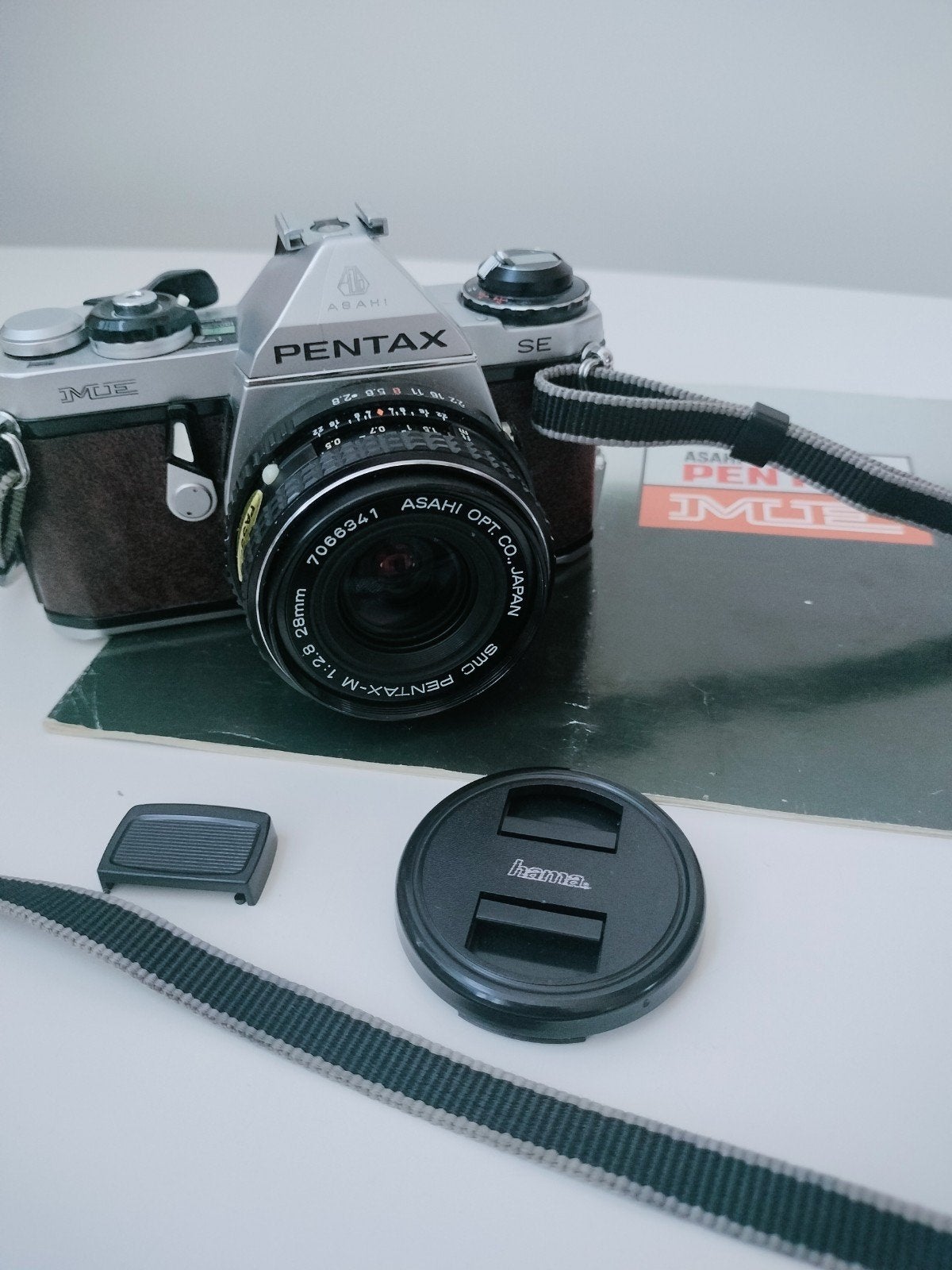 Pentax ME SE met SMC Pentax-M 28mm f/2.8, Ophalen of Verzenden, Zo goed als nieuw, Spiegelreflex, Pentax