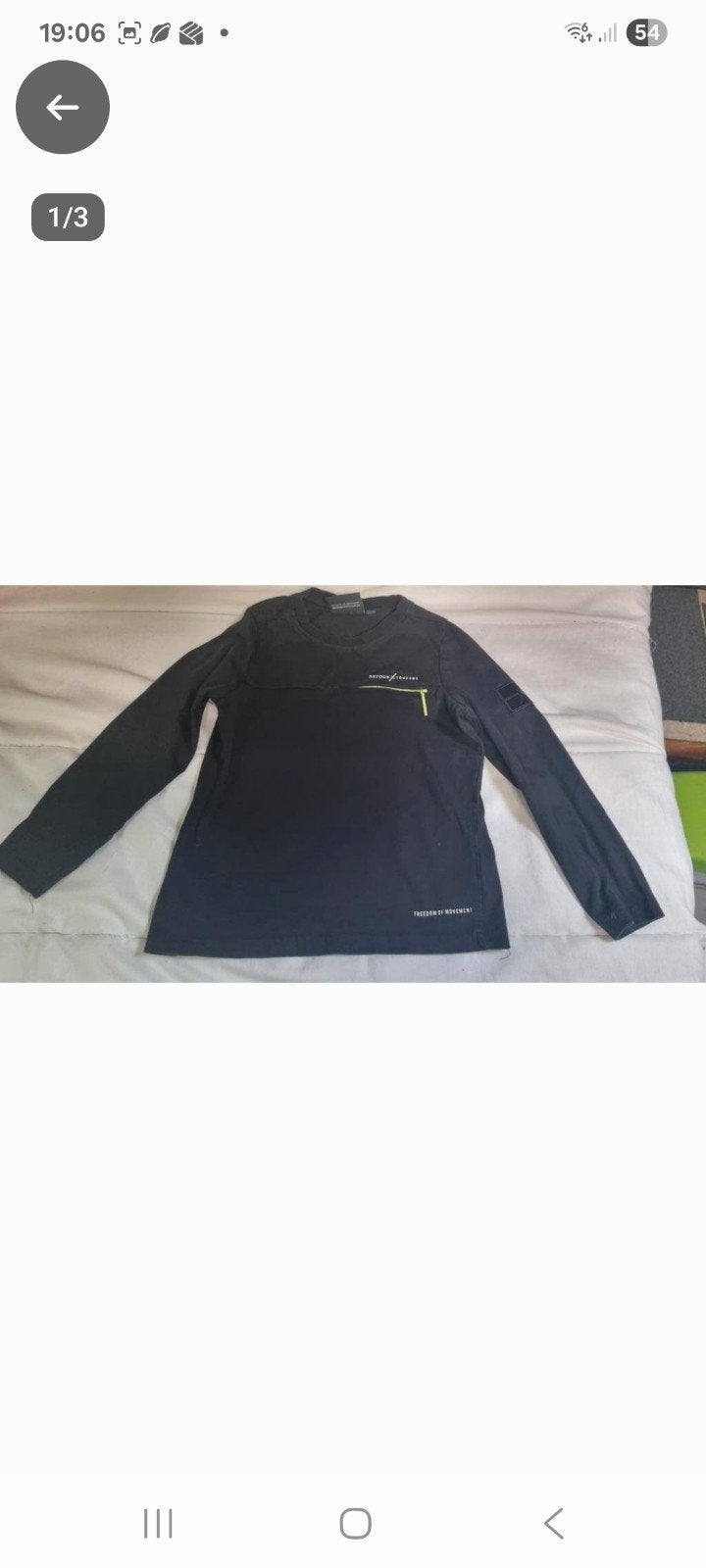 Retour Touzani zwart shirt met lange mouwen en X, Ophalen of Verzenden, Gebruikt, Touzani, Jongen