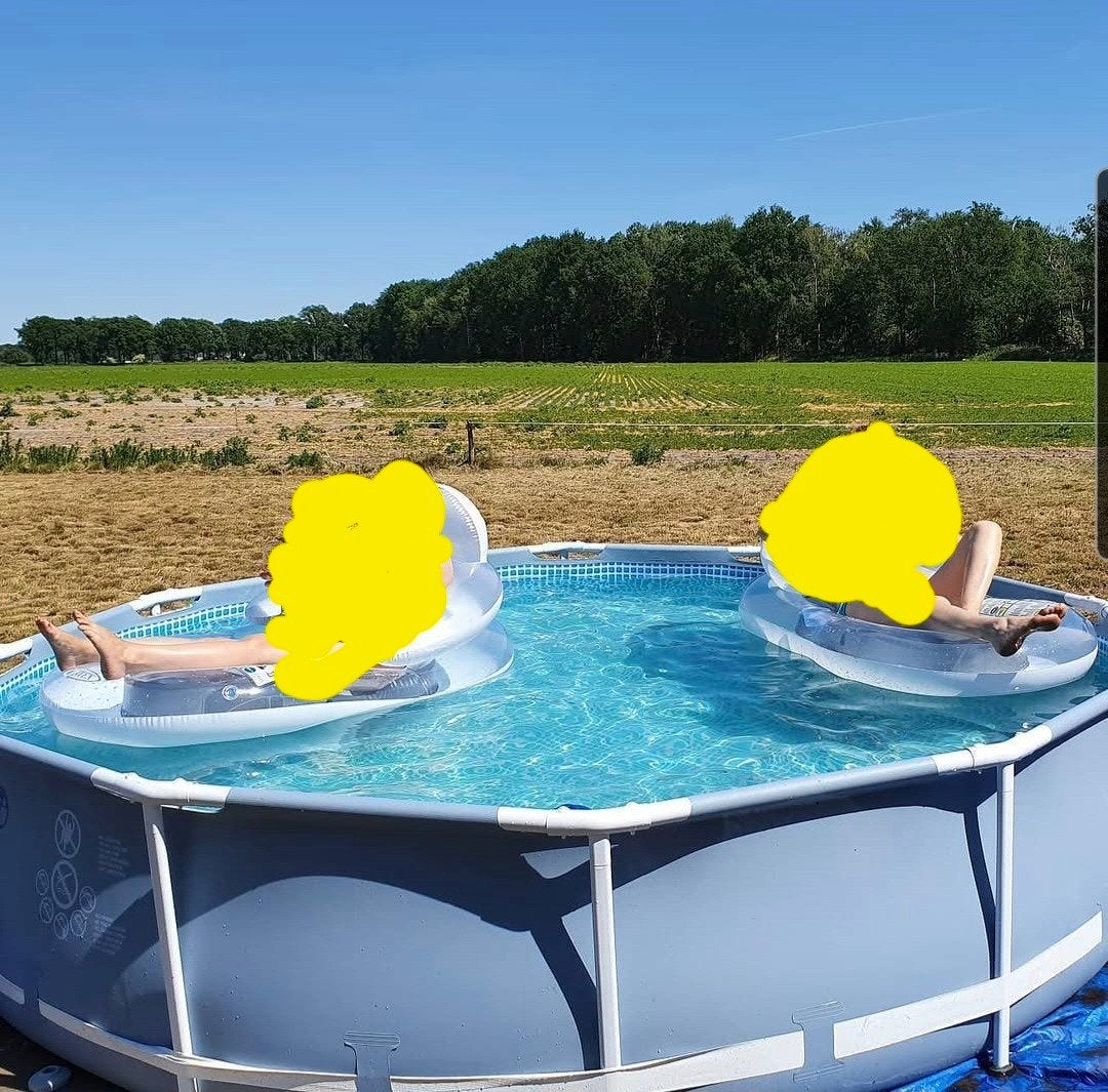 Intex zwembad 366x78, Ophalen, Gebruikt, Minder dan 80 cm, Opzetzwembad