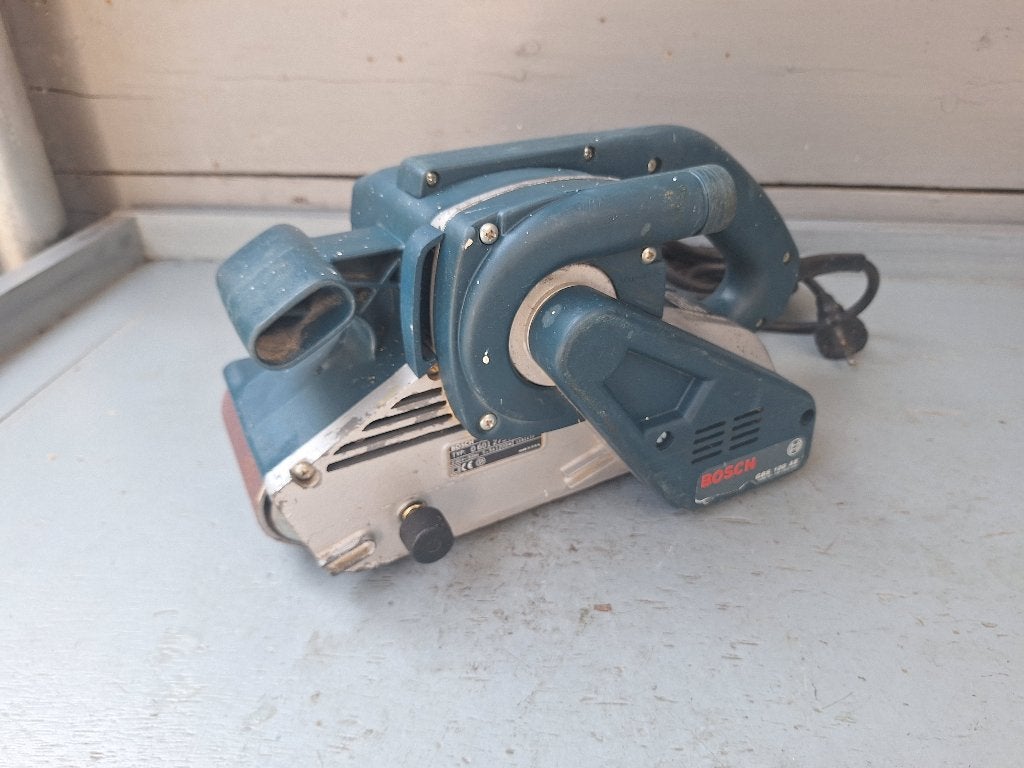 Bosch GBS100AE bandschuurmachine 1200w, Ophalen of Verzenden, Gebruikt, 1200 watt of meer, Bandschuurmachine