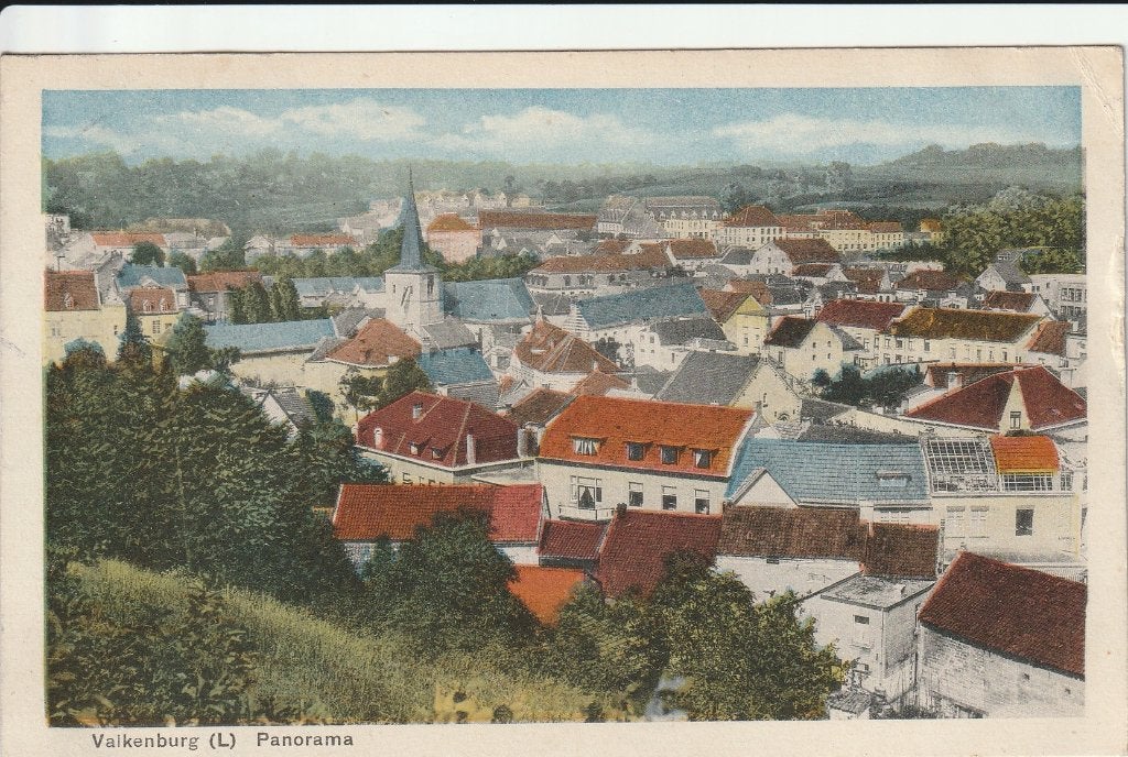 Valkenburg (L) Panorama, Verzenden, 1920 tot 1940, Gelopen, Limburg