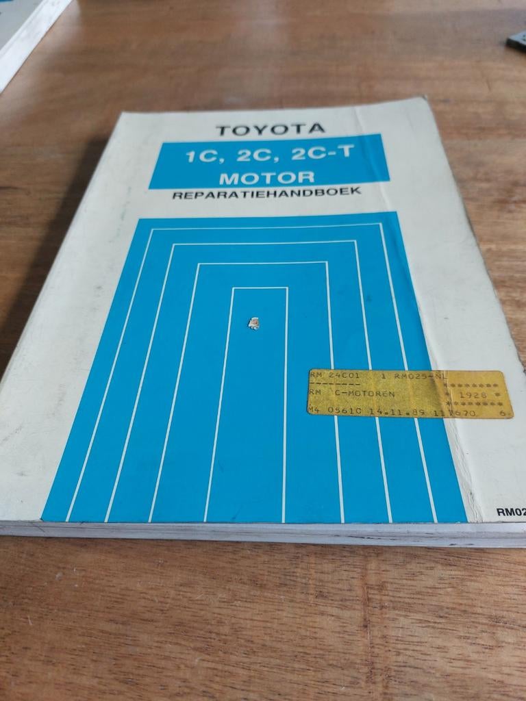 REPARATIEHANDBOEK TOYOTA 1C 2C 2C-T MOTOR DIESEL COROLLA, Ophalen of Verzenden