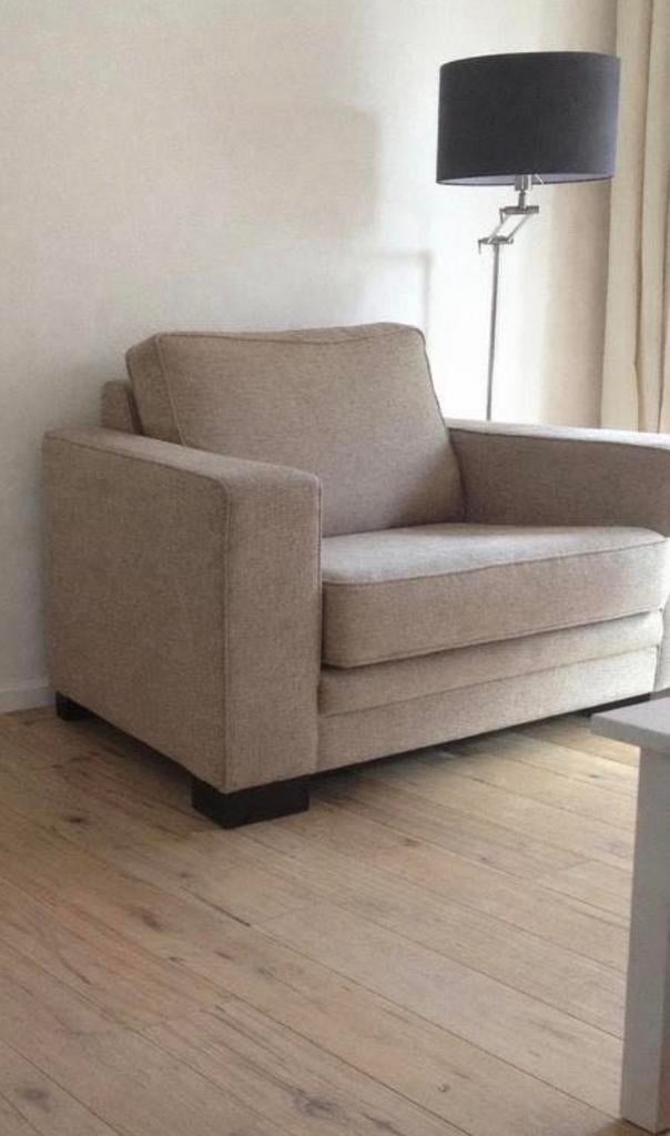 Comfortabele Montèl fauteuil (Loveseat), Ophalen, Gebruikt, Stof, 125 cm of meer