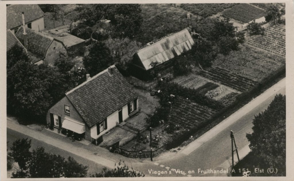 75      Elst Utr Viegen`s Vis en Fruithandel, Verzenden, 1940 tot 1960, Ongelopen, Utrecht