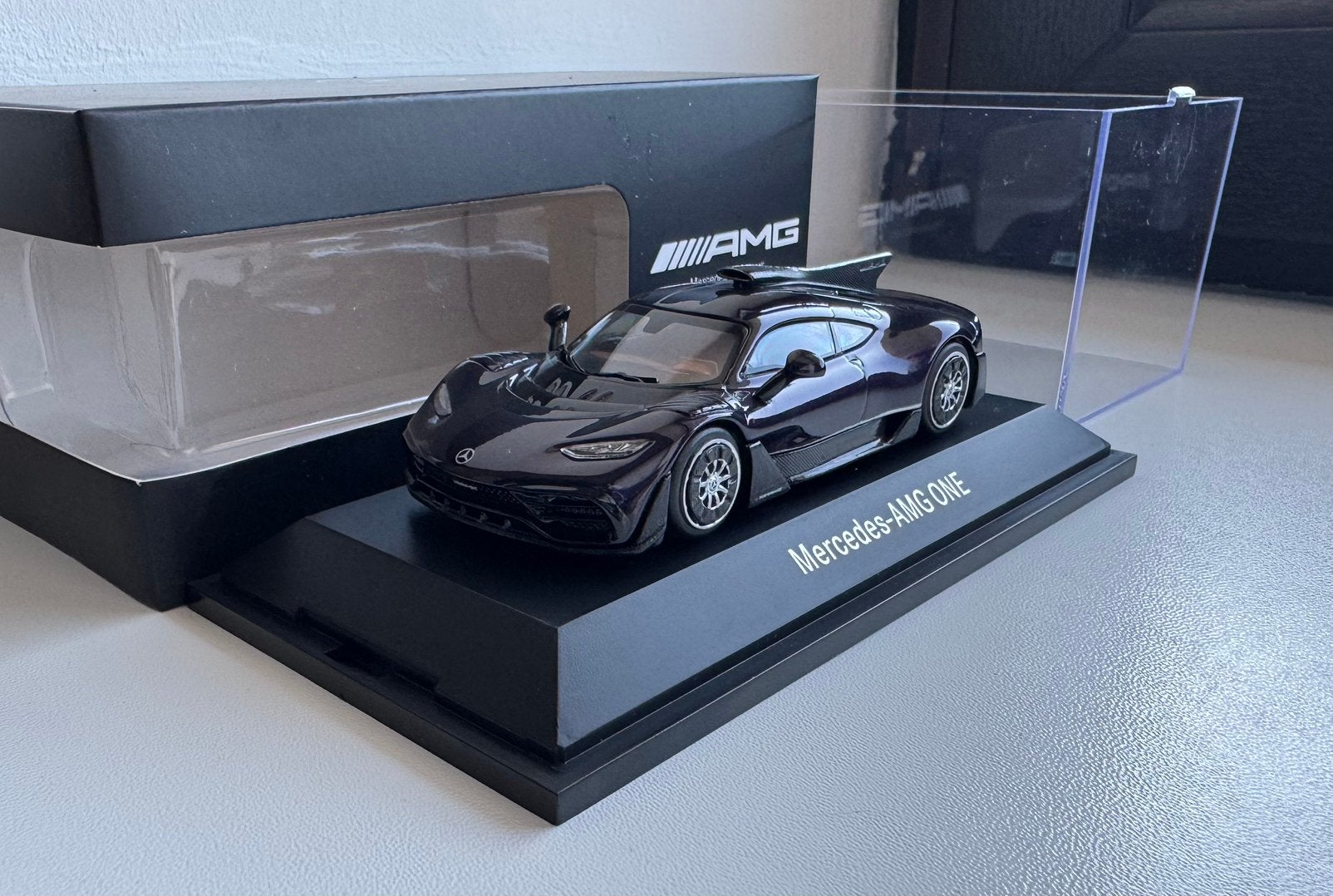 Mercedes AMG One 1/43 iScale *handgemaakt* paars, Verzenden, Zo goed als nieuw, Auto, Overige merken