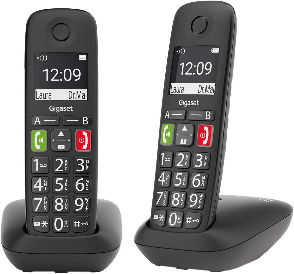 Senioren telefoon - Siemens Gigaset E290 DUO, Ophalen, Zo goed als nieuw, 2 handsets