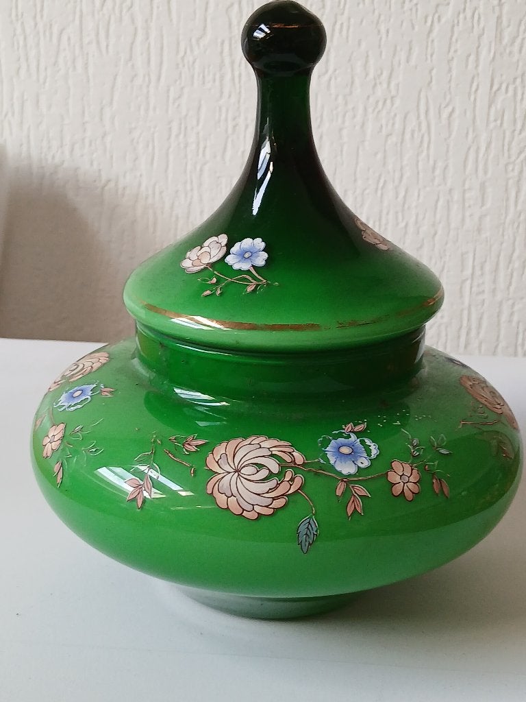 Prachtige Glazen Bonbonniere, Ophalen of Verzenden