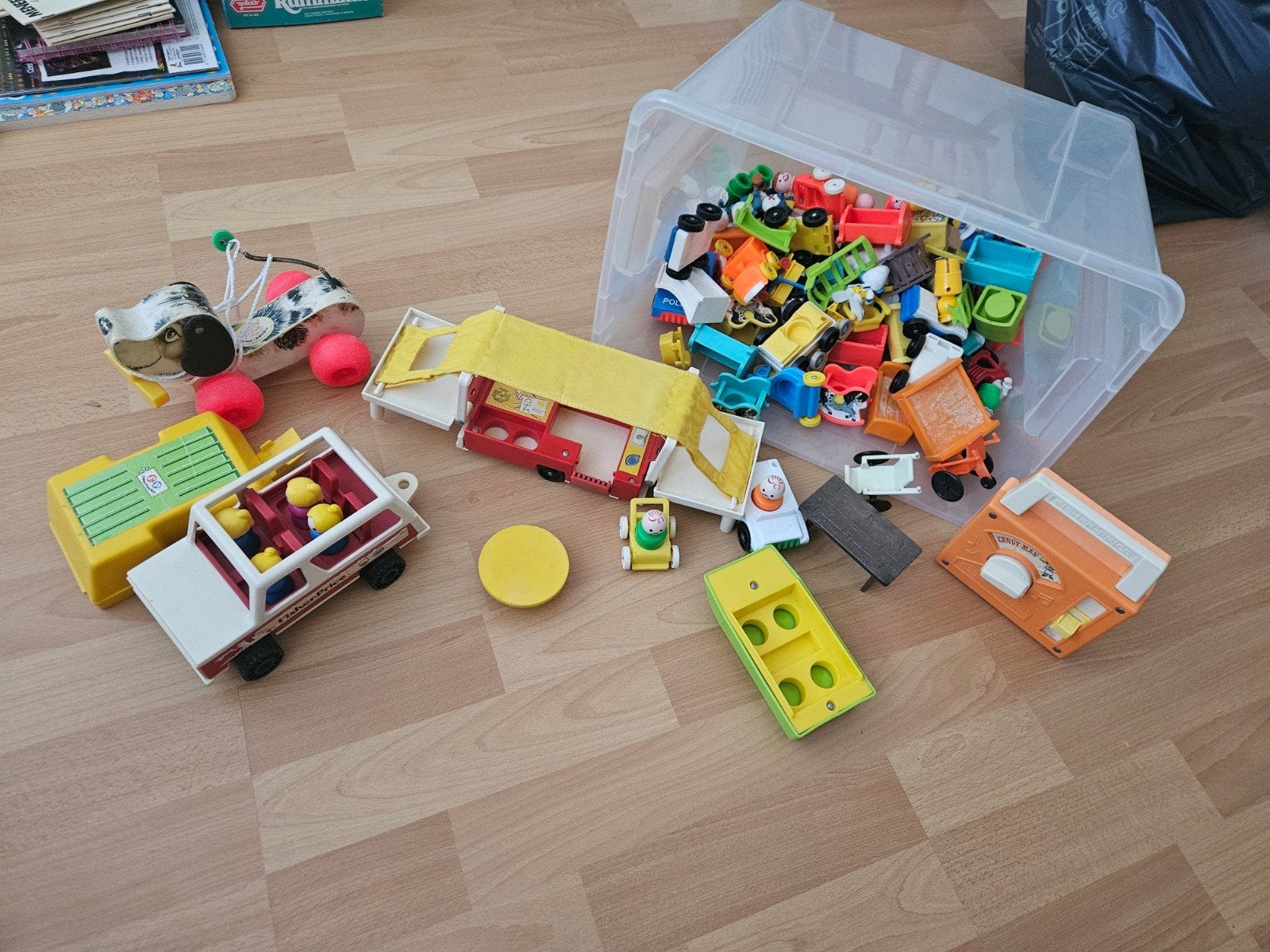 Fisher Price speelset met poppenhuis (Vintage), Ophalen, Gebruikt