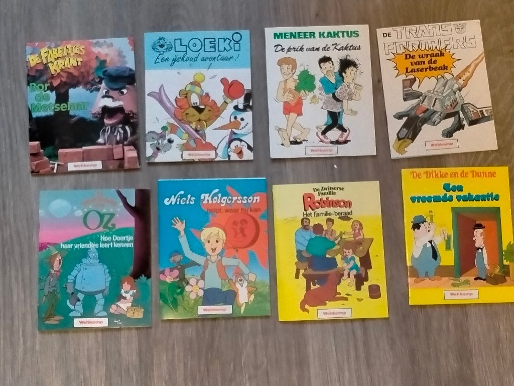 Loekie de Leeuw Holgerson Transformers Wehkamp boekjes set, Verzamelen, Stripfiguren, Ophalen of Verzenden, Overige figuren, Zo goed als nieuw