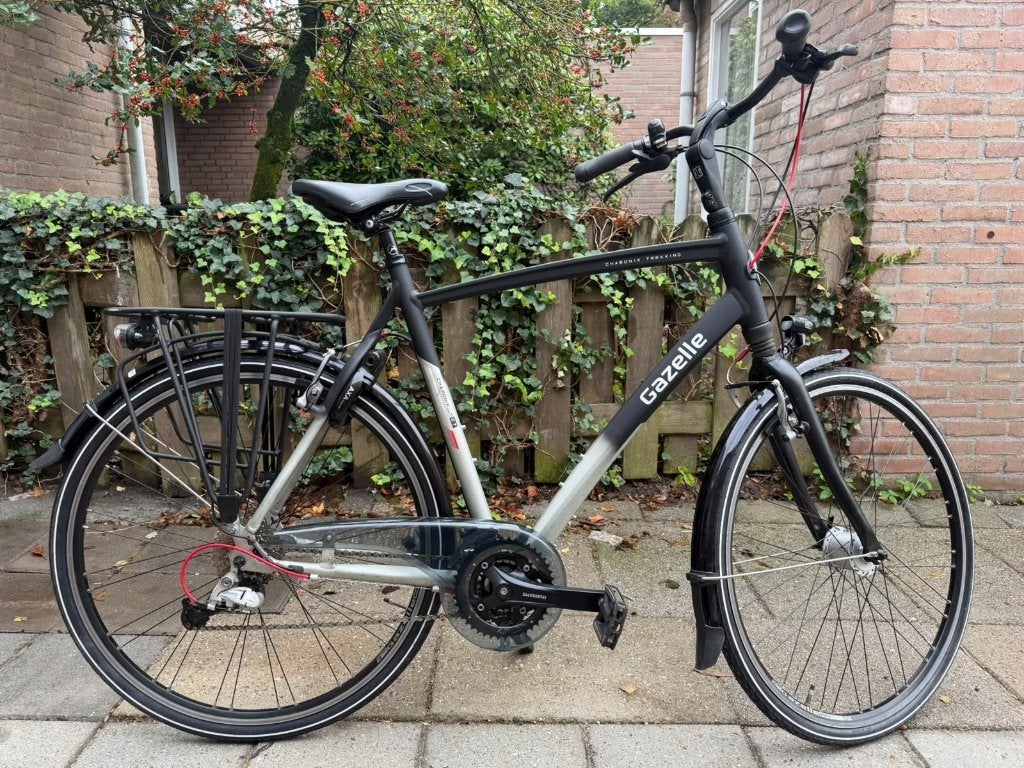 Gazelle Chamonix T27 '23 - 27 versn. -  61cm - Trekkingfiets, Fietsen en Brommers, Ophalen, Velgrem, Versnellingen, Zo goed als nieuw