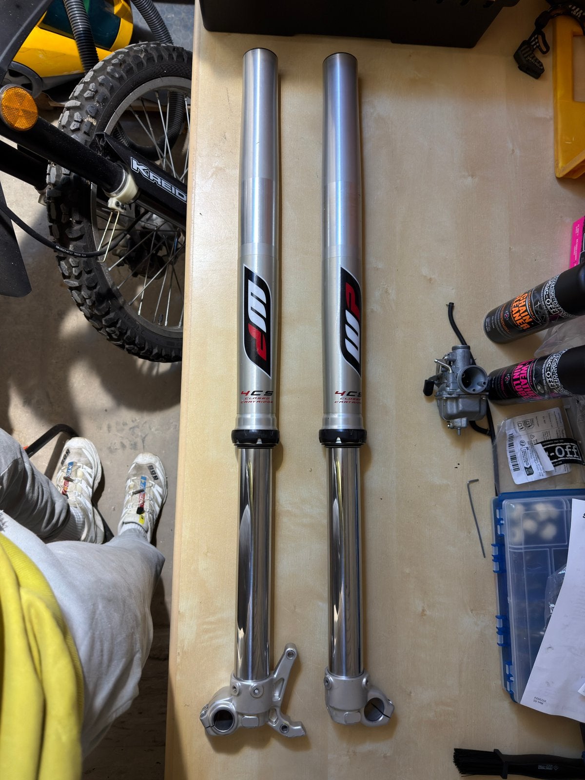 WP 4CS Voorvork KTM EXC-F / Husqvarna FE – Supermoto Setup, Ophalen of Verzenden, Gebruikt
