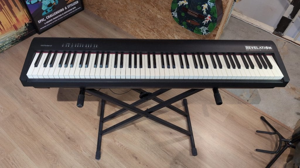 Roland FP-10 digitale piano, Bluetooth, pedaal, standaard, Ophalen, Gebruikt, Zwart, Digitaal